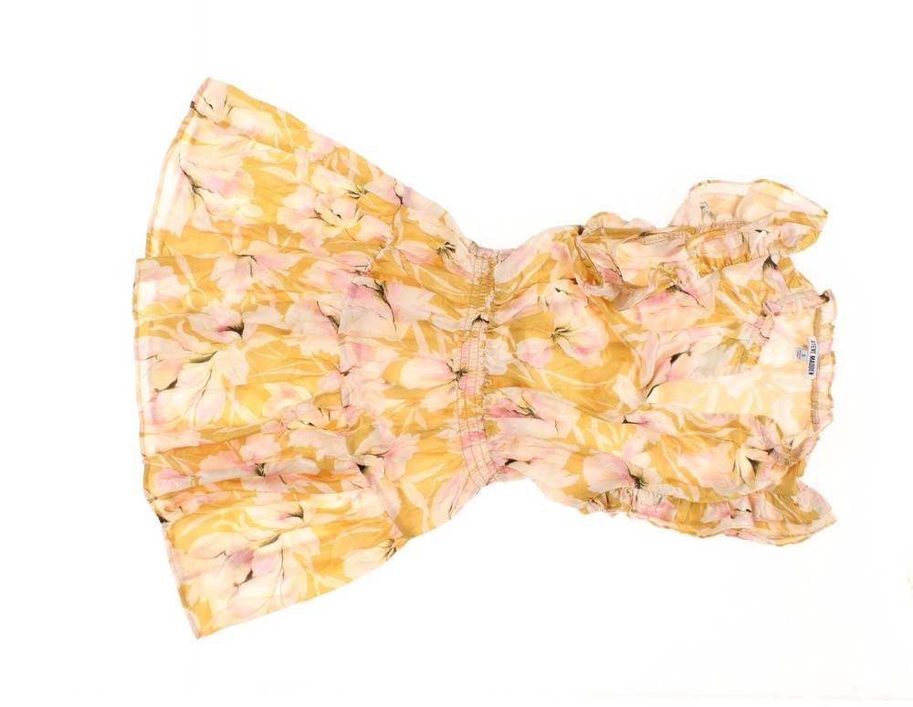 Steve Madden Women Yellow Pink White Size S