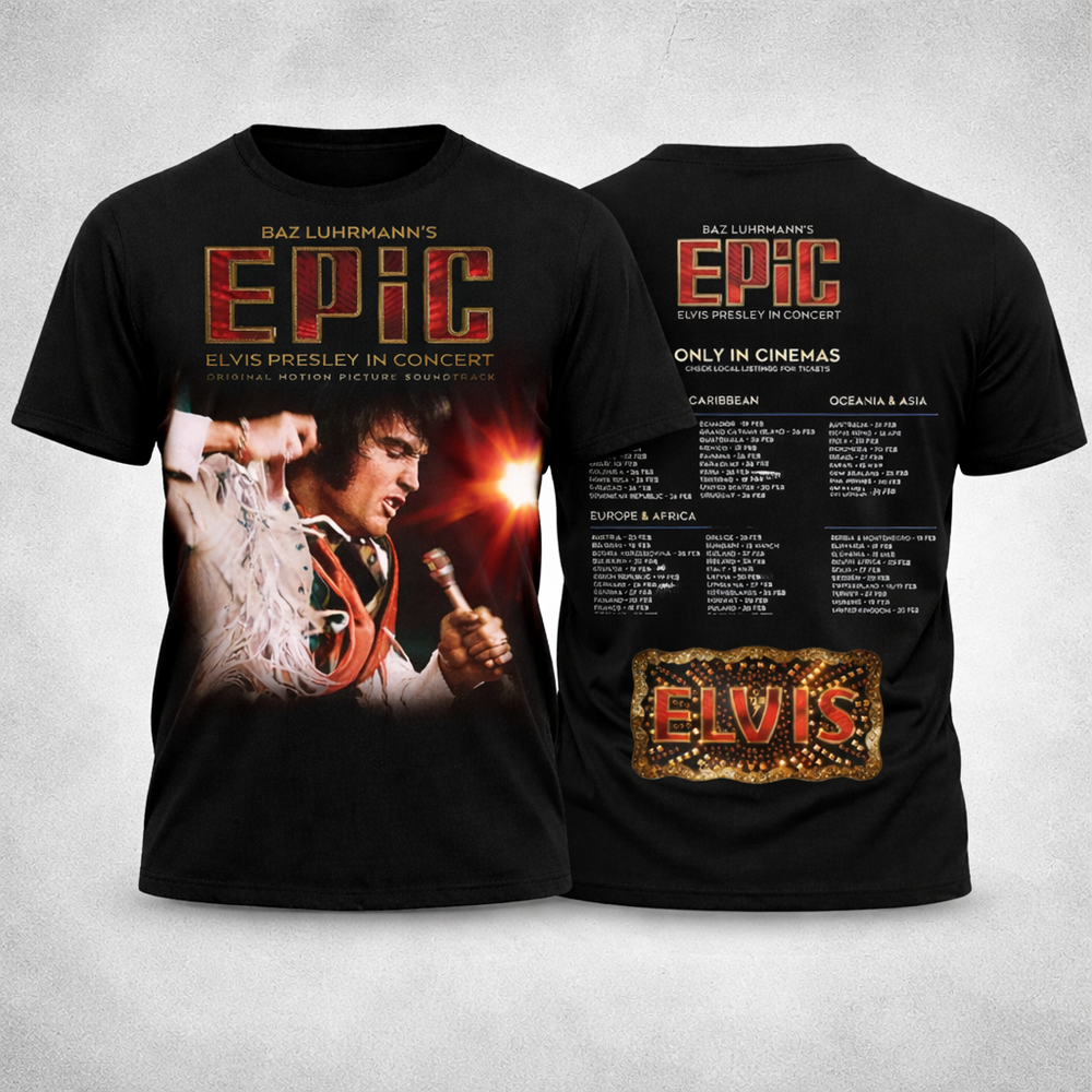 Elvis Presley in Concert 2026 All Over Print Shirt - Full Size