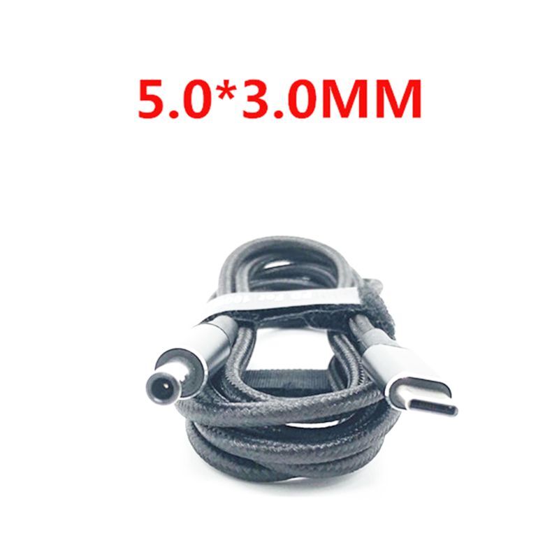 USB-C PD to 5A Barrel Plug Converter Cable with Multiple Sizes