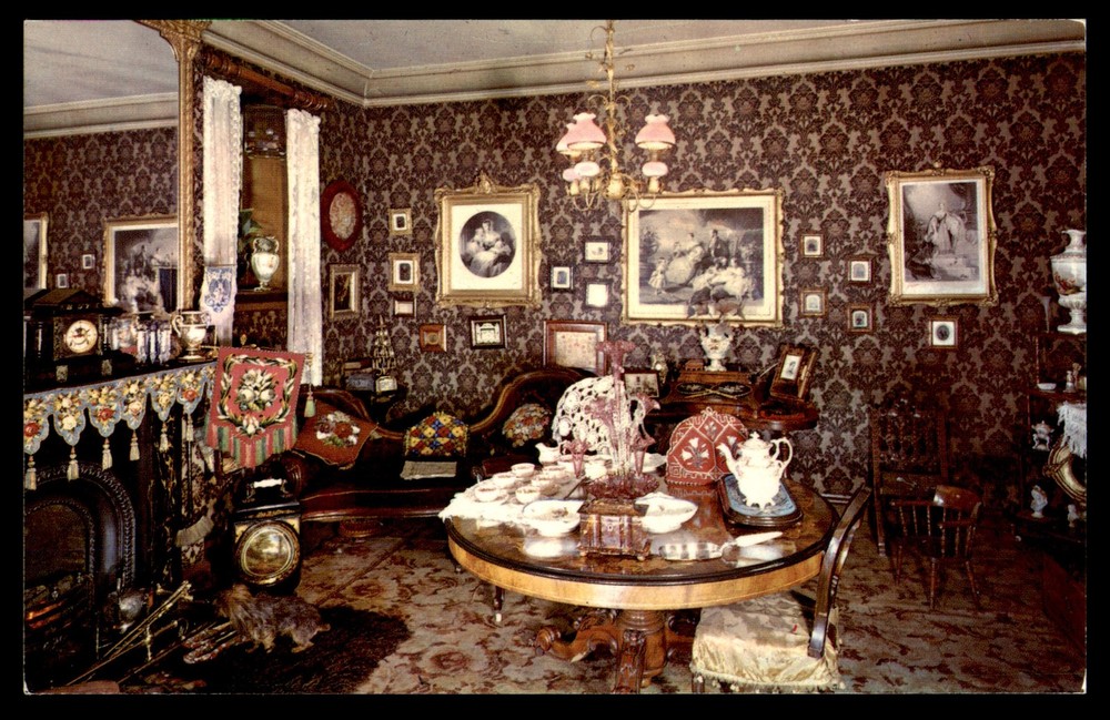 Postcard Interior of Victorian Parlour, Castle Museum, York