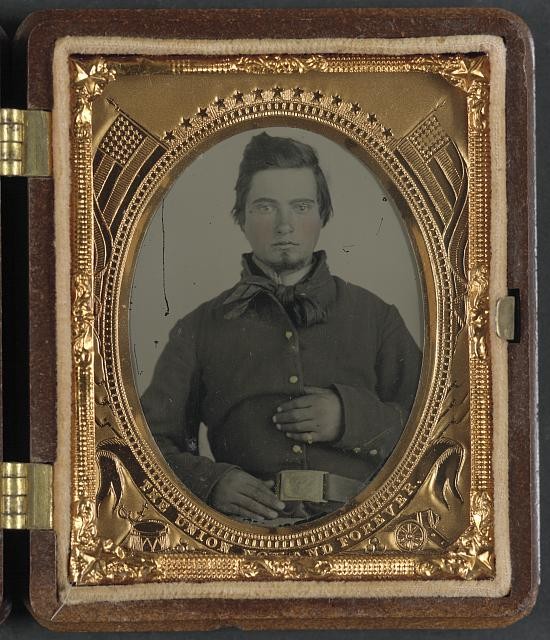 Photo:in soldier Unidentified uniform Union