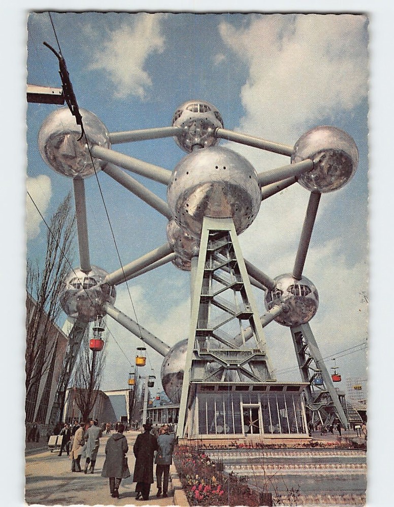 Postcard Atomium Brussels Belgium