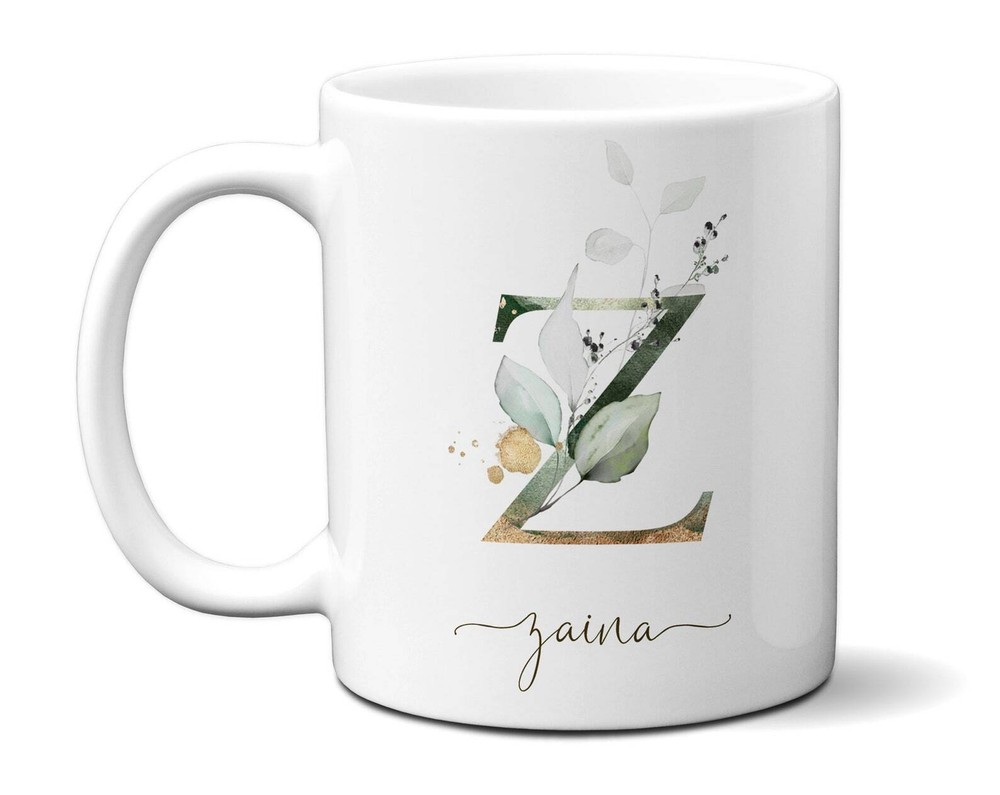 Personalized Floral Mug Gift For Woman Coworker Colleague Employee From Boss Off