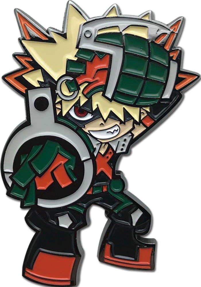 Pin Badge - My Hero Academia Bakugo Action Sd Enamel Lapel NEW