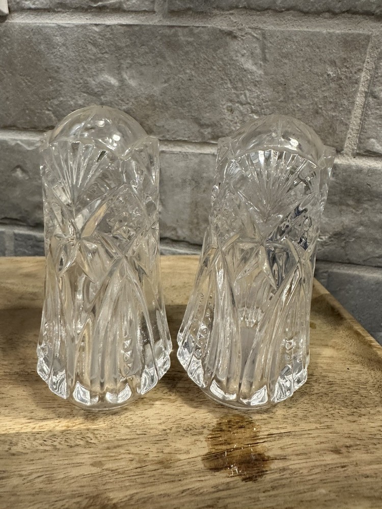 Vintage D'Arques Lead Crystal Salt and Pepper Shakers
