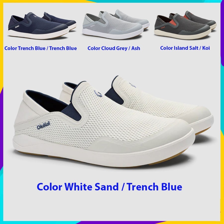 OLUKAI Moku Slip On Men’s Slip-On Shoes, Enhanced Grip, Comfarort Fit & All-Day
