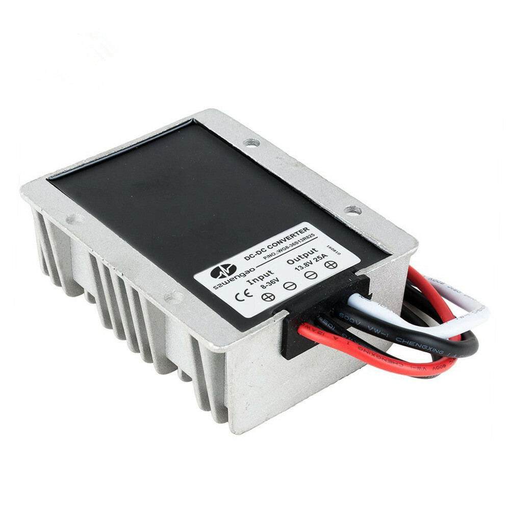 Waterproof High Power Car DC Power Converter 8-36V to 13.8V 25A 345W