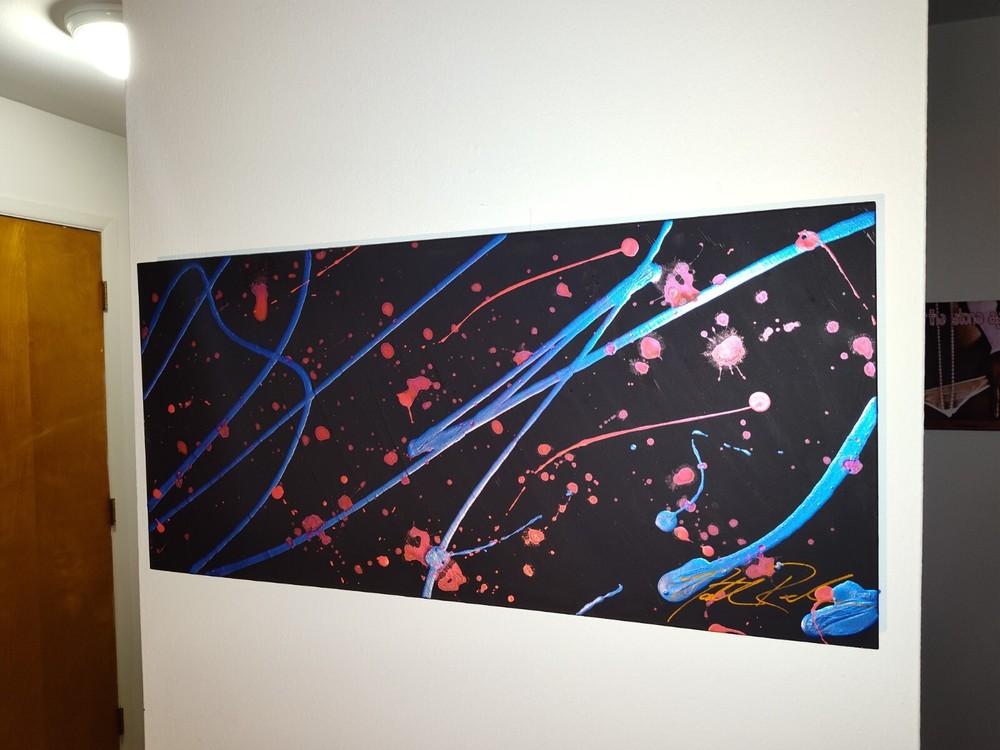 Modern Abstract Art Inspired by Jackson Pollock Original Design-image