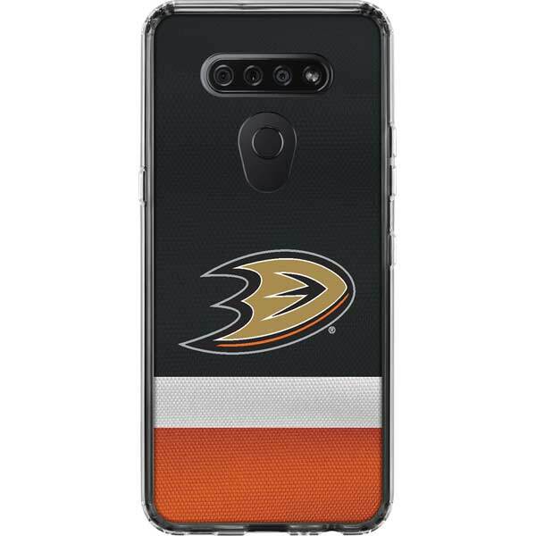 NHL Anaheim Ducks LG K51/Q51 Clear Case - Anaheim Ducks Jersey