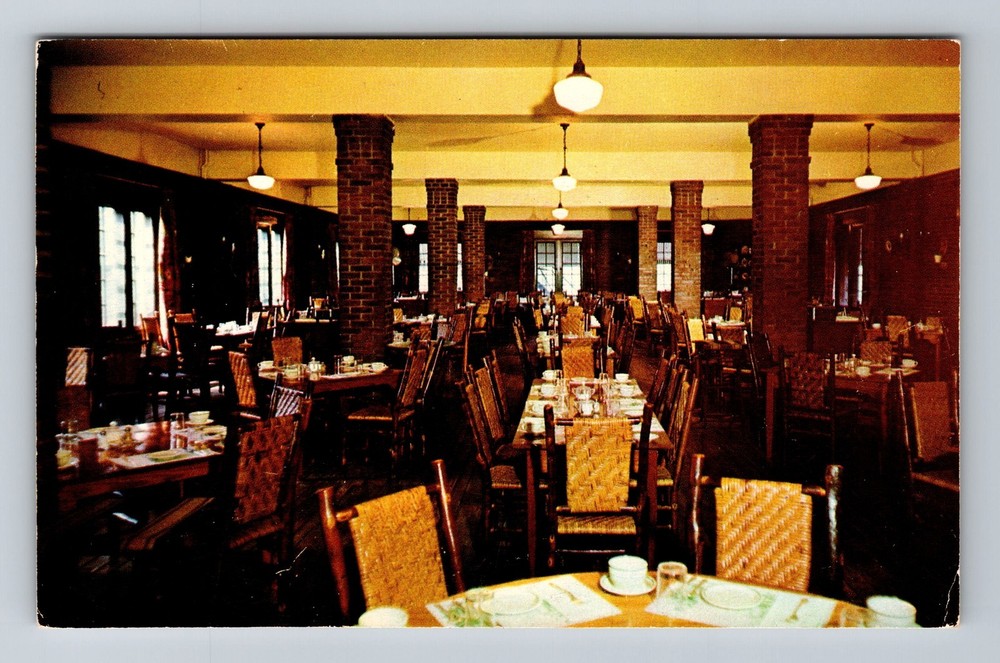 Marshall IN-Indiana Dining Room Turkey Run Inn State Park Vintage Postcard
