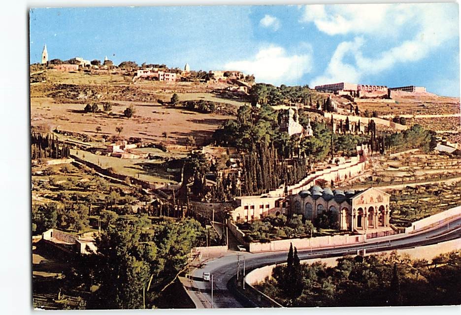 Postcard Church of Gethsemane Jerusalem Israel