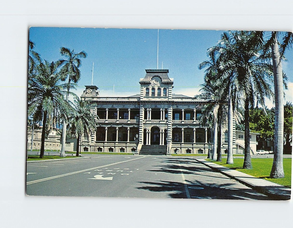 Postcard Iolani Palace Honolulu Oahu Hawaii USA