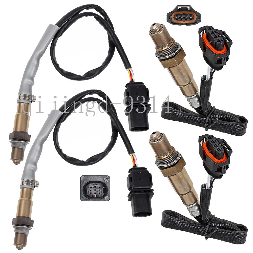 4Pcs Oxygen O2 Sensor 1&2 For 2005-2008 Porsche Boxster 2.7L Upstream+Downstream
