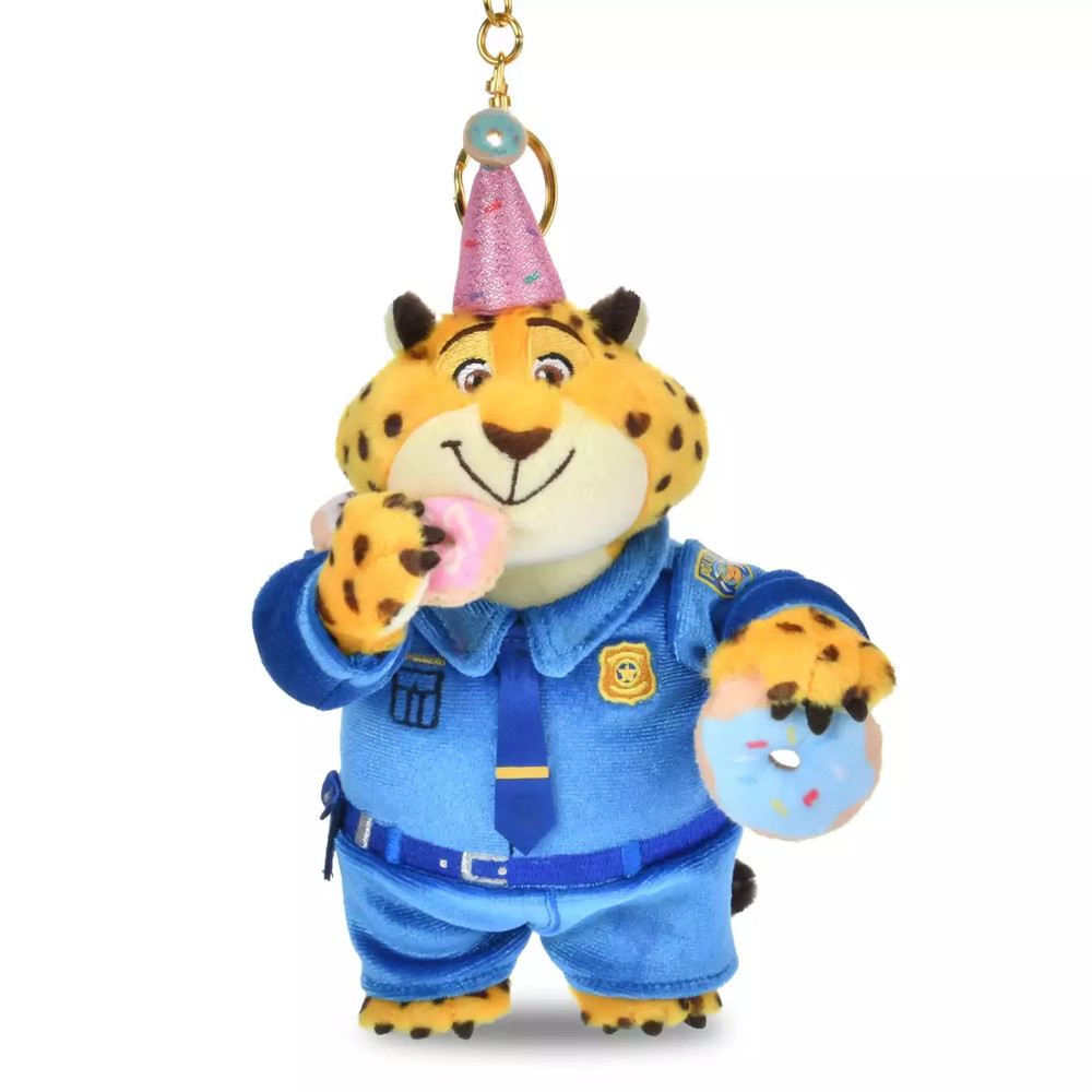 Disney store Japan Tokyo Clawhauser Plush keychain 10TH Anniversary Zootopia