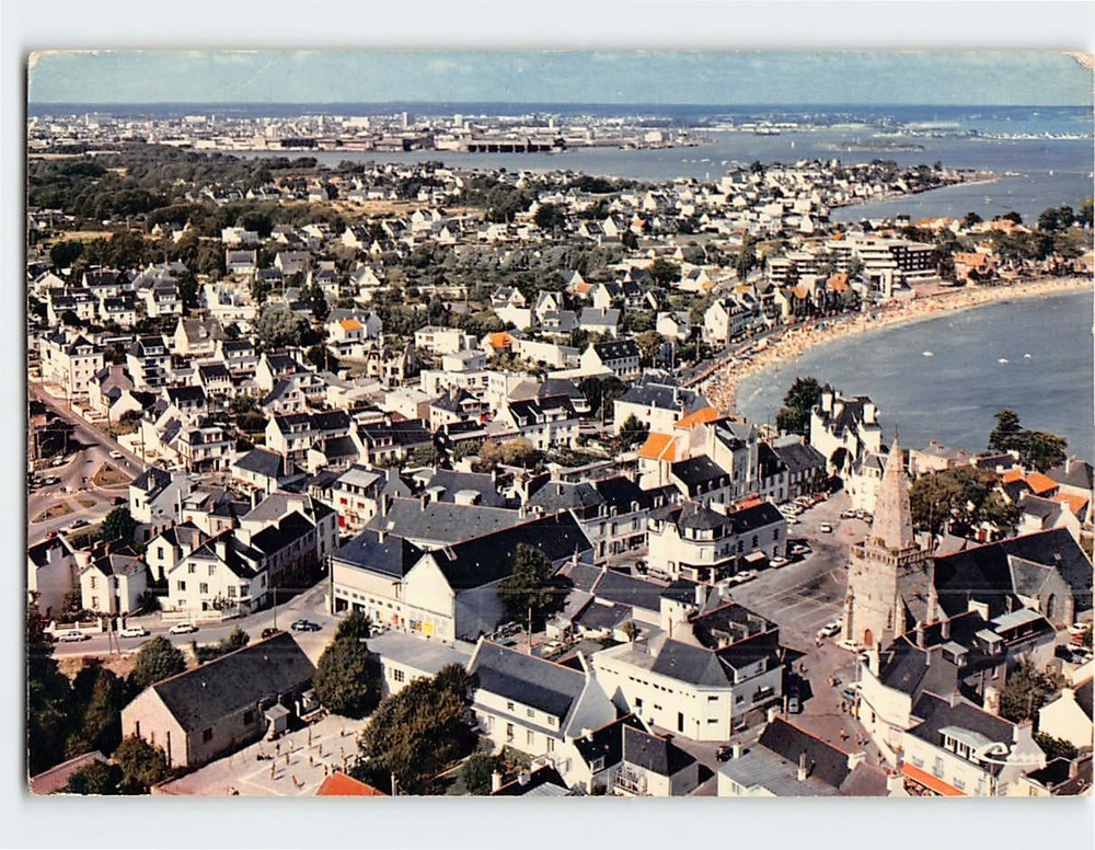 Postcard Aerial View Larmor-Plage Morbihan Brittany France
