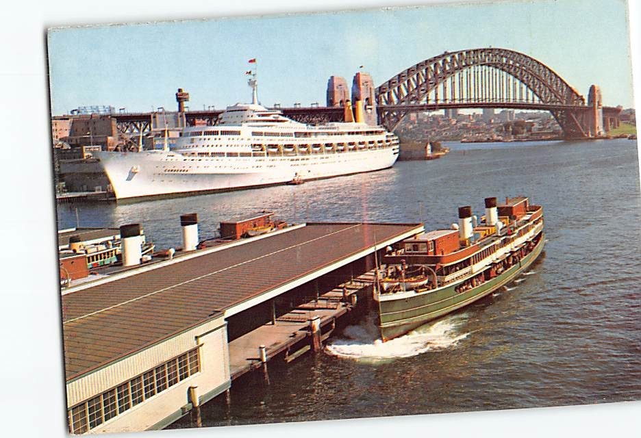 Postcard Overseas Terminal Circular Quay Sydney Australia