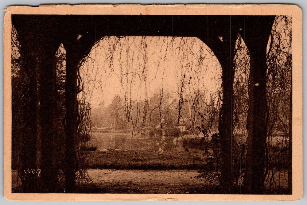 Antique Postcard Little Trianon Pond Versailles, Fr 1910s