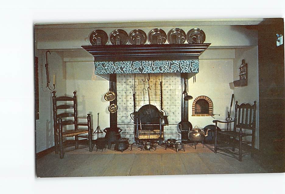 Postcard Ferry House Kitchen Van Cortlandt Manor Croton on Hudson New York USA