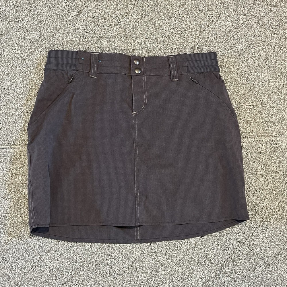 Kuhl Skort Womens Size 6 Gray Stretch Outdoor Hiking Lined Active Ripstop Shorts