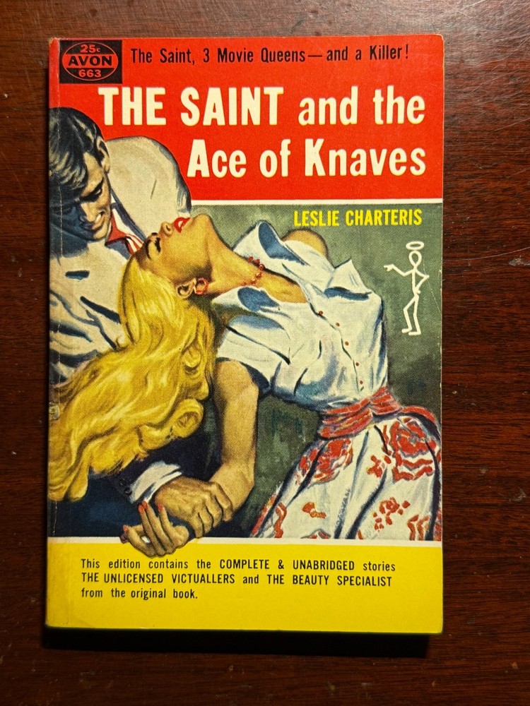 The Saint and the Ace of Knaves Leslie Charteris Avon Vtg PB BK