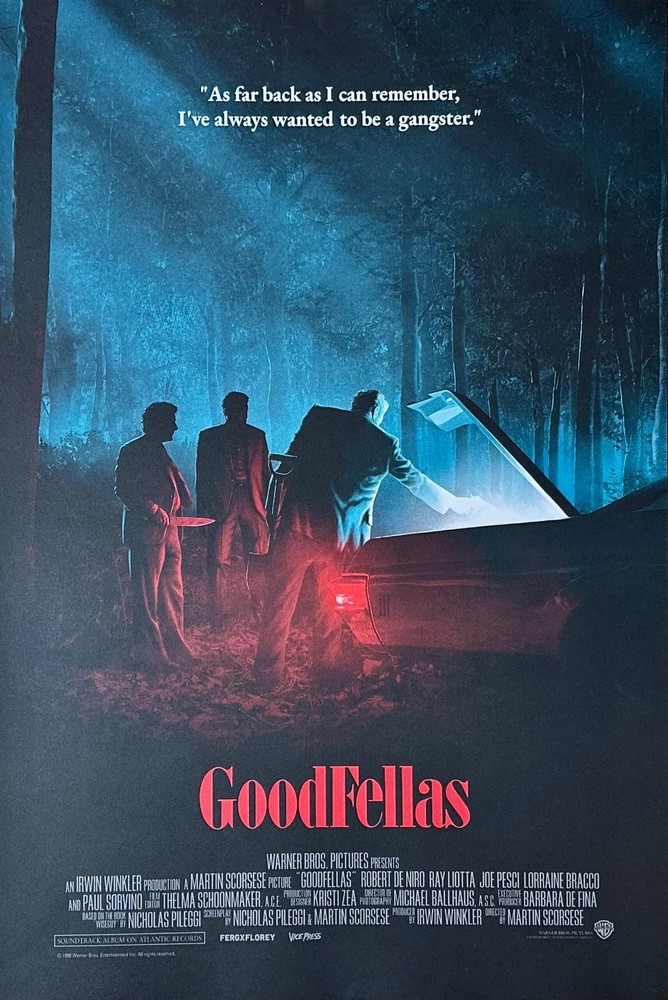 Goodfellas 1990 Movie Poster Classic Mafia Film Wall Art Print