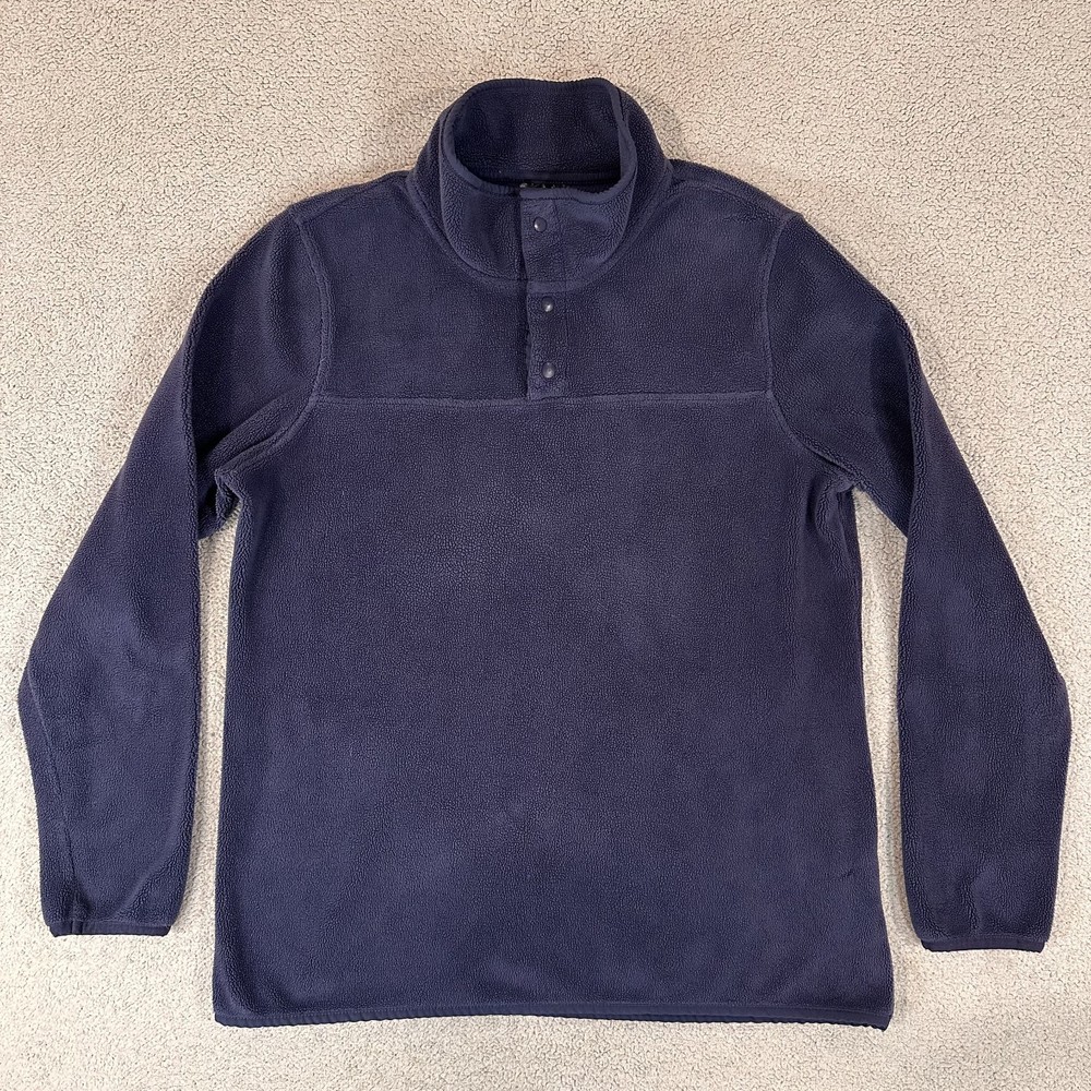 32 Degrees Heat 1/4 Snap Arctic Fleece Pullover Blue Women's Size Small