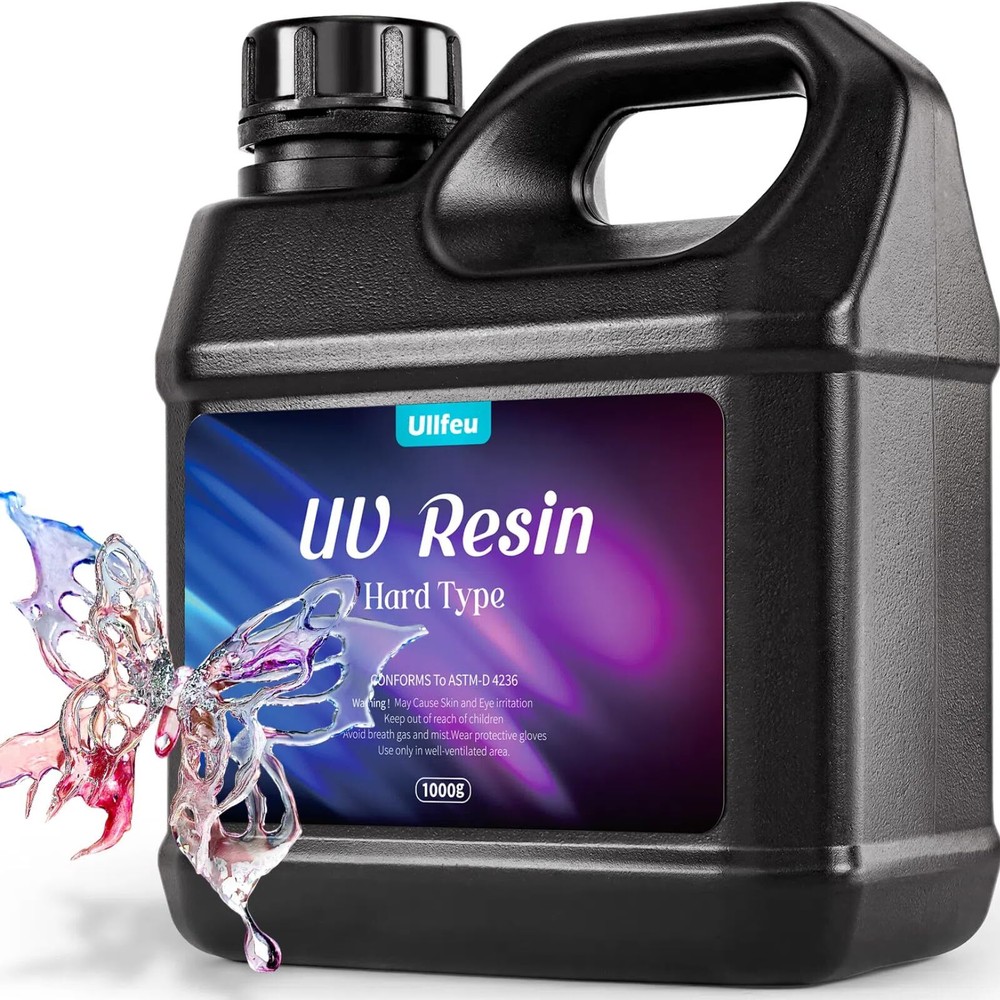 1000g Clear UV Epoxy Resin Fast Cure for Jewelry DIY Crafts