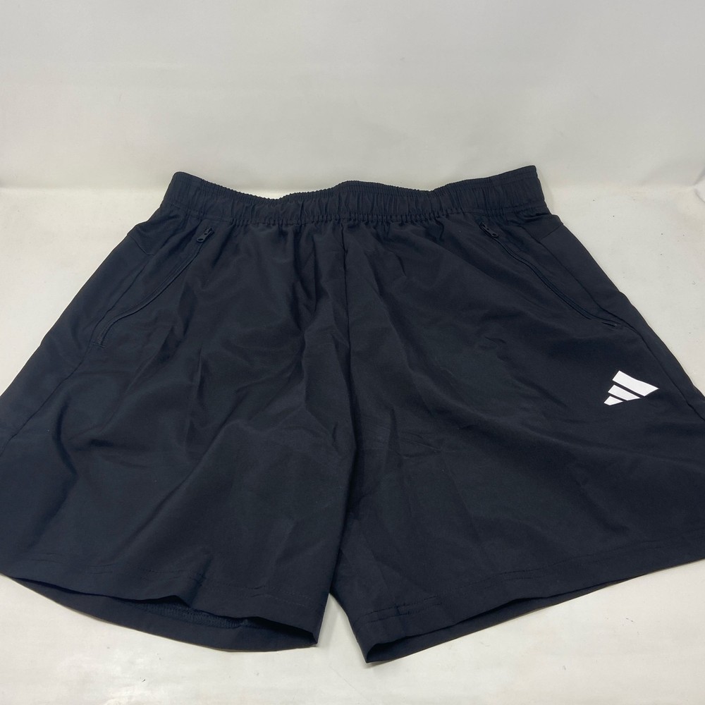 Adidas men’s black Train Essentials woven shorts size L
