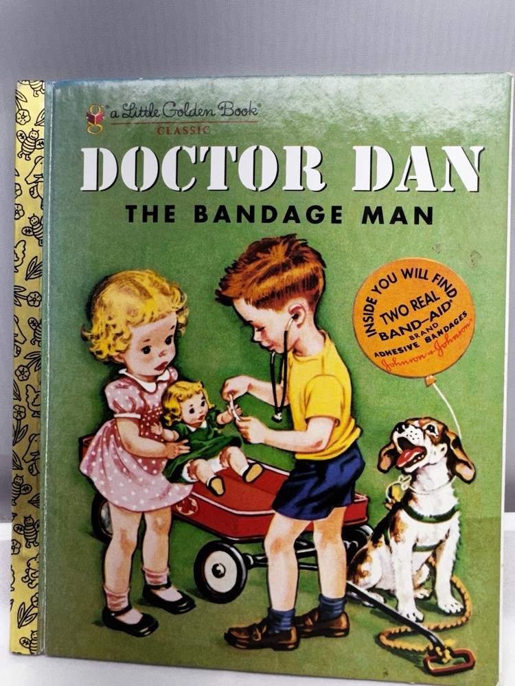 Doctor Dan The Bandage Man HC A Little Golden Book #1-1ST PR 1950 Low Grade