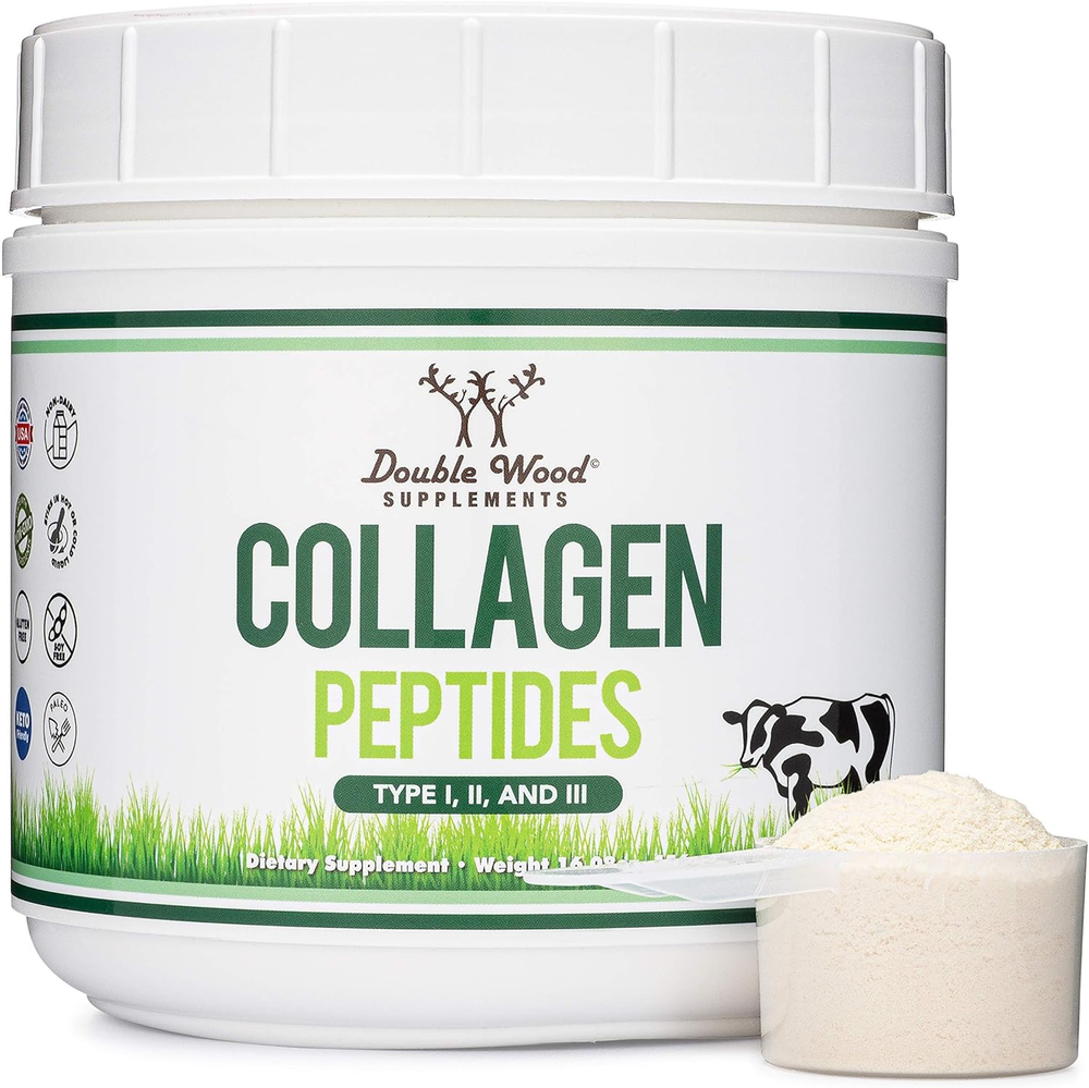 Polvo de péptidos de colágeno - colágeno hidrolizado, seguro cetogénico - 16,08 oz - tipo múltiple