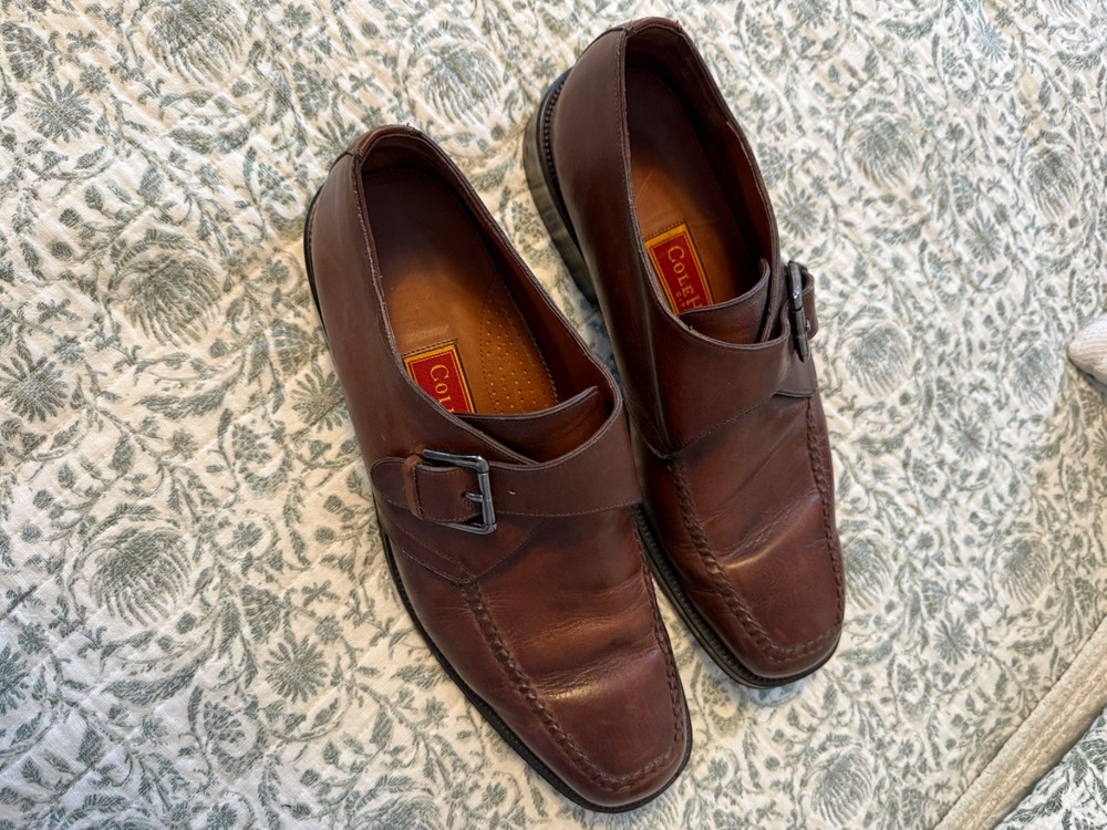 cole haan mens dress shoes brown 12