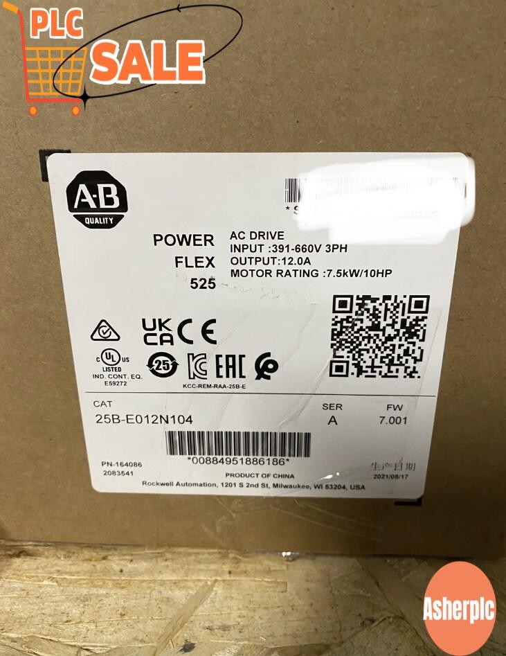AB 25B-E012N104 Allen Bradley 25B-E012N104 /A PowerFlex525 AC Drive 600V 12A