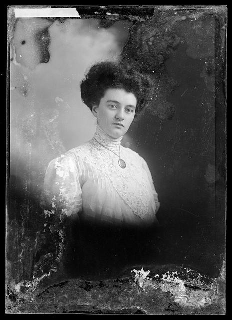 Photo:Unidentified Woman Portrait Studio Photograph ca 1873 1916