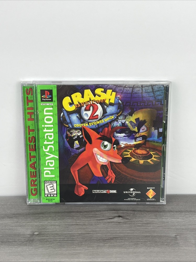 Crash Bandicoot 2 Cortex Strikes Back (Sony PS1, 1998) Greatest Hits Complete