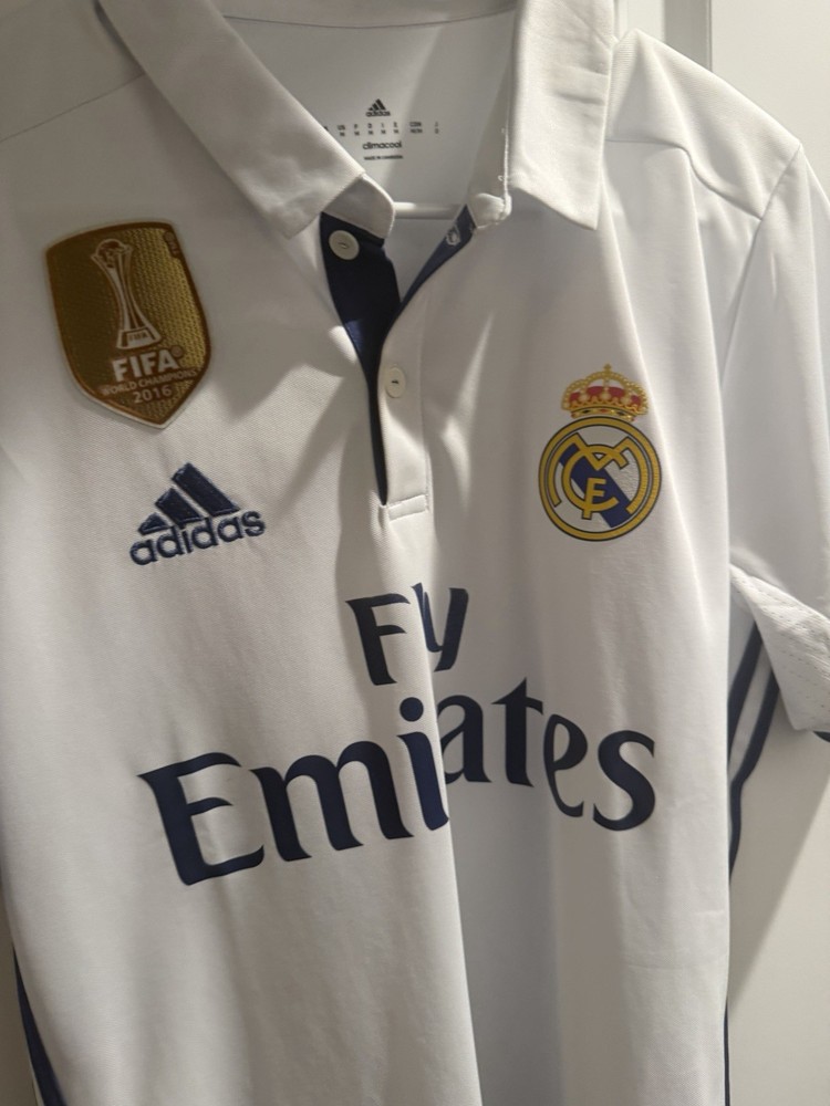 adidas Real Madrid Ronaldo 7 Short Sleeve Jersey White M Polyester