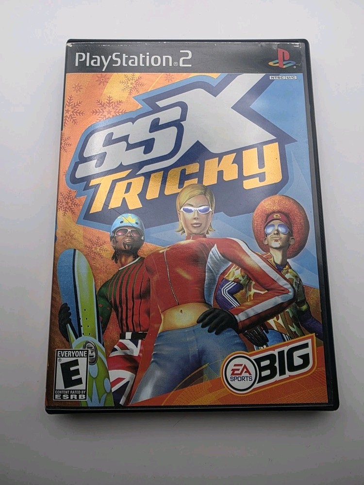 SSX Tricky (Sony PlayStation 2 PS2) Black Label - No Manual- Disc Is Mint