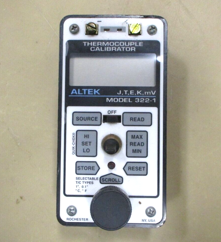 Altek Model 322-1 Thermocouple Calibrator A8557HI