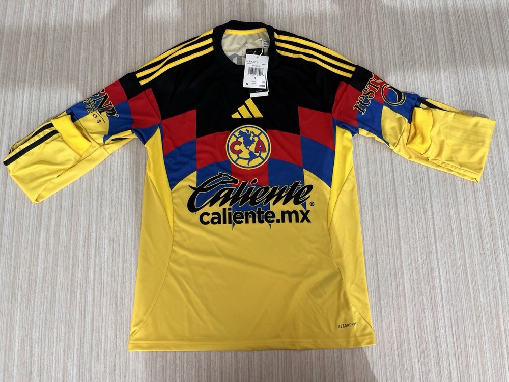 Club America Mexico Home Long Sleeve Size Small Jersey JN8636 Nwt