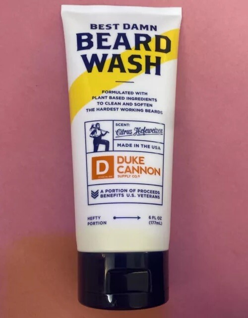 Duke Cannon Best Damn Beard Wash Citrus Scent 6 FL Oz.