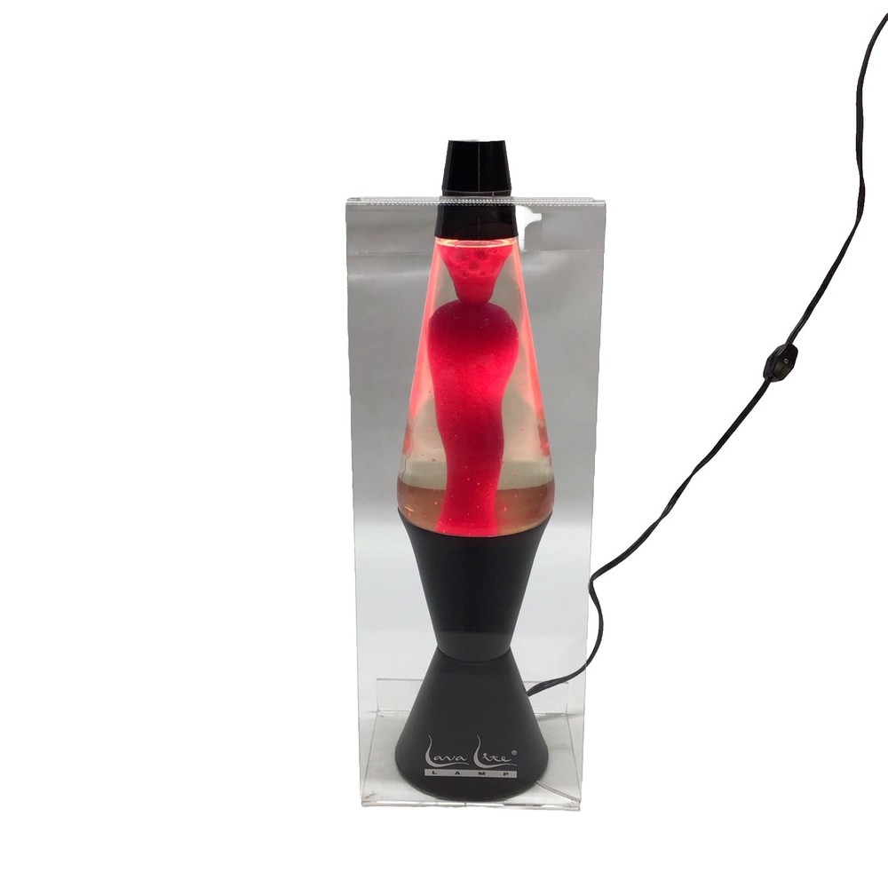 Collectible LAVA LITE LAMP with Clear Acrylic Store Display Stand #21 1997