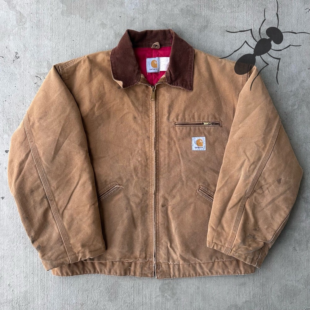 Vintage Y2K Carhartt brown Detroit work wear jacket