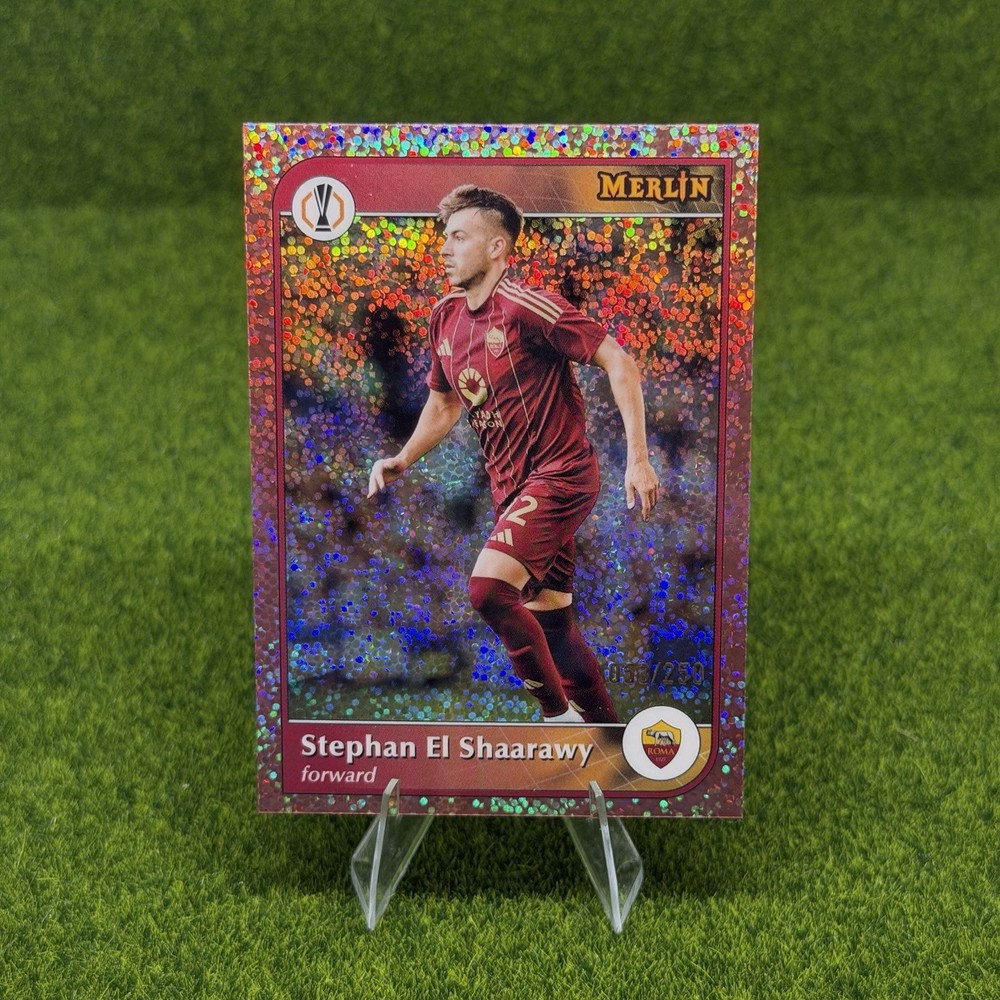 2024-25 Topps Merlin Stephan El Shaarawy Speckle /250 Roma