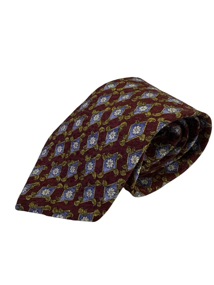 Robert Talbott Best of Class Silk Tie Nordstrom Burgundy Geometric Floral