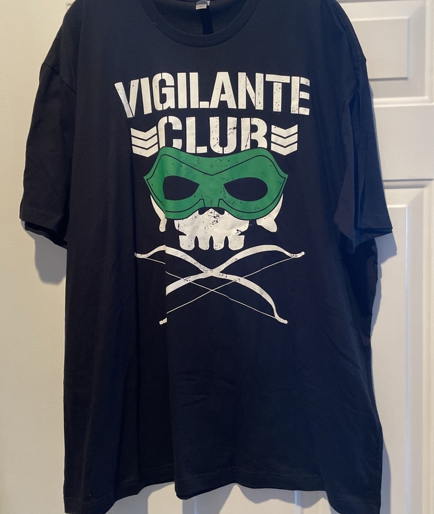 Vigilante Club 3XL T-Shirt Stephen Amell Arrow Pro Wrestling Design