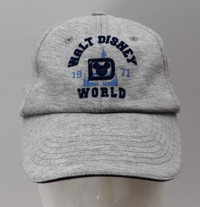 Grey Disney World Embroidered Logo Hook & Loop Trucker Cap