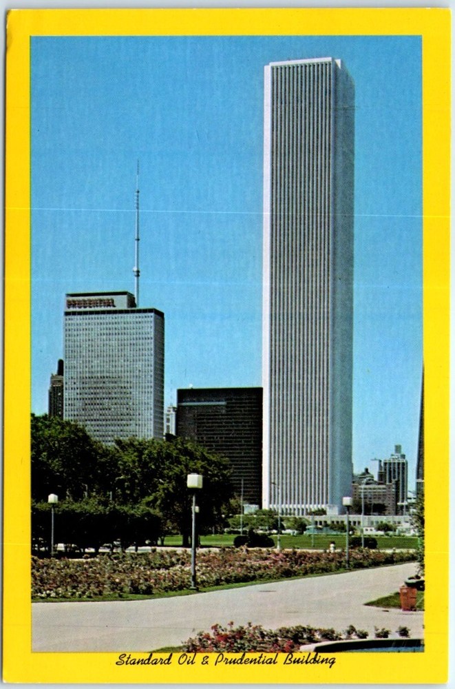 Postcard Standard Oil & Prudential Building Chicago Illinois USA North America