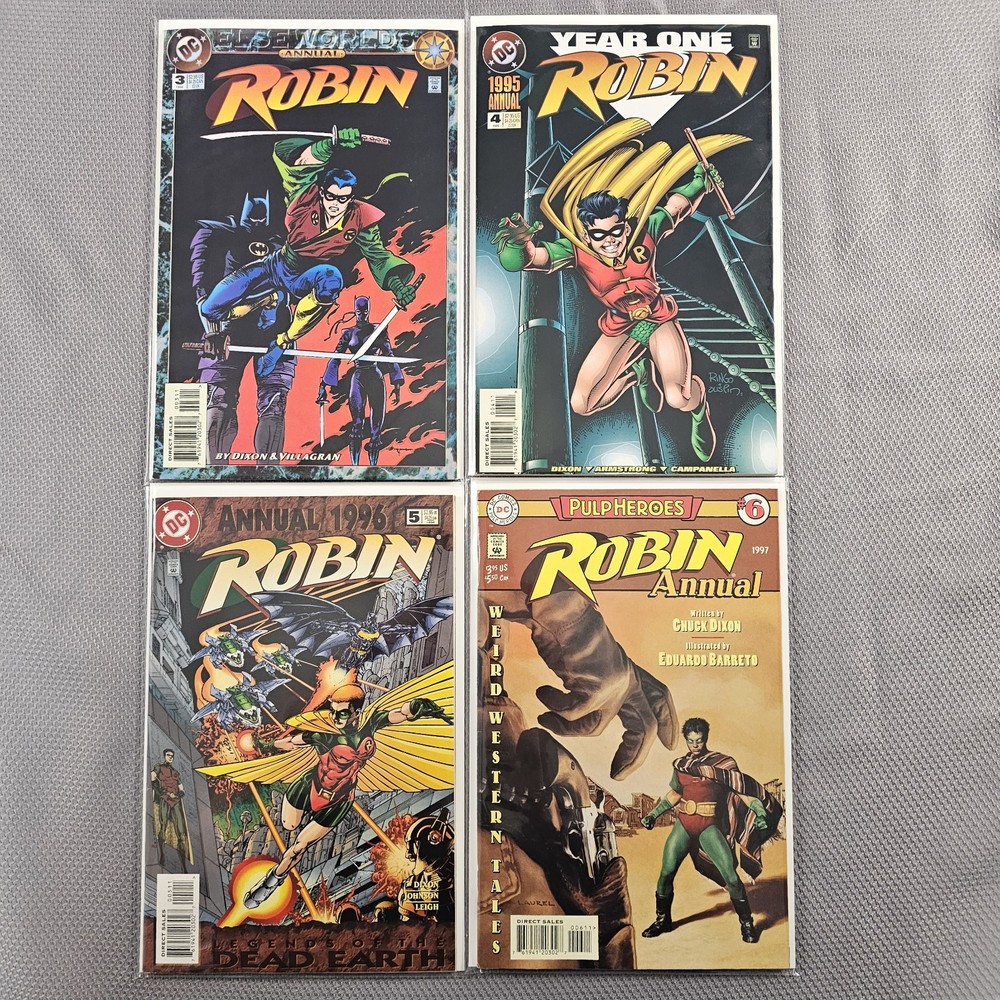 Robin Annual #3-#6 1994-1997 DC Comics Lot Of 4 Issues With New B&Bs READ⬇