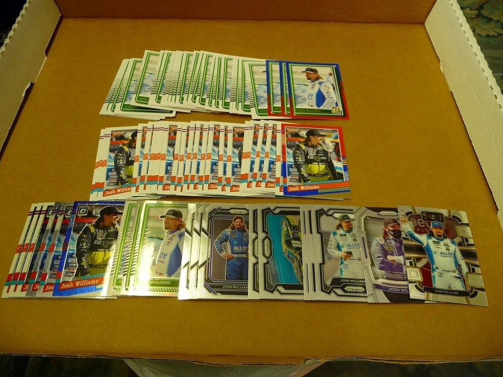 Nascar RACING JOSH WILLIAMS LOT OF 70 CARDS PANINI DONRUSS OPTIC PRIZM SELECT