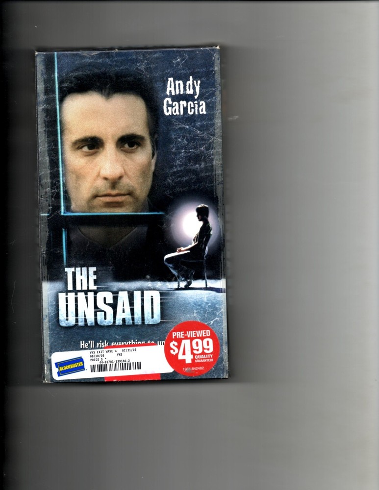 The Unsaid (VHS, 2003) Andy Garcia - Linda Cardellini