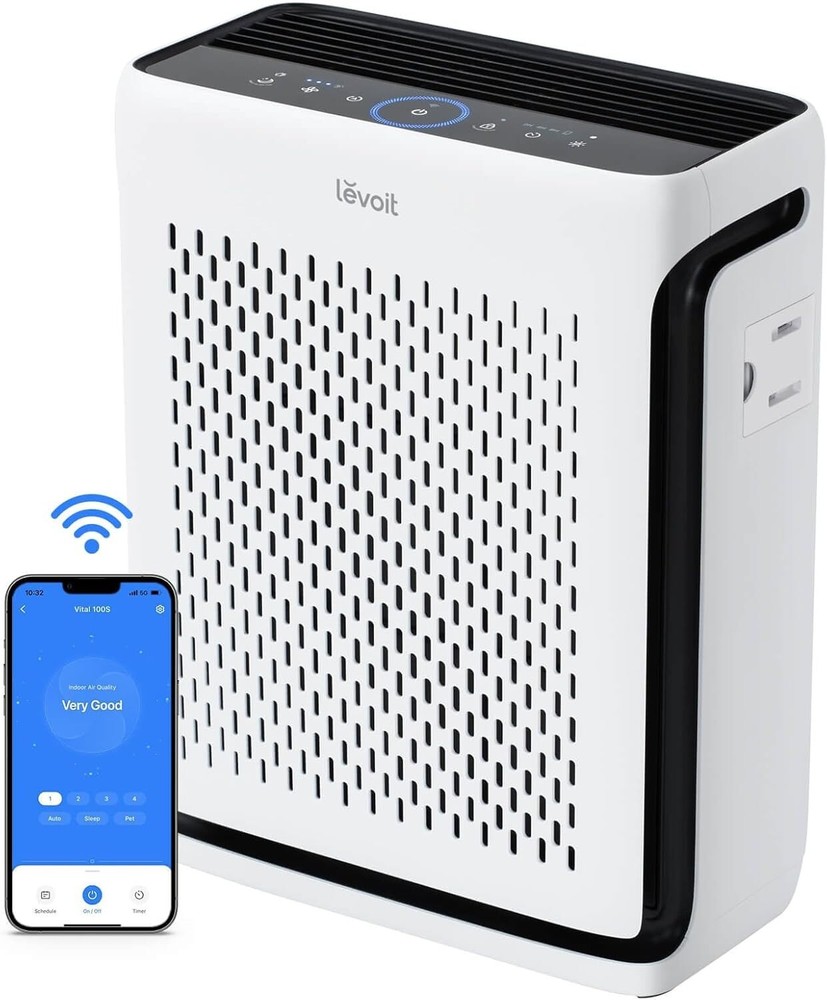 Smart HEPA Air Purifier for Large Rooms - 1110 Ft², Pet Mode, WiFi Controlled
